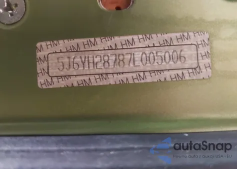 2007 Honda Element Ex z USA, uszkodzony, nr VIN 5J6YH28787L005006